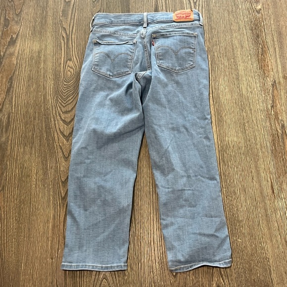 Levi's 311 Shaping Skinny Capri Jeans Mid Rise Denim Medium Wash Blue Size 27 - Picture 10 of 12